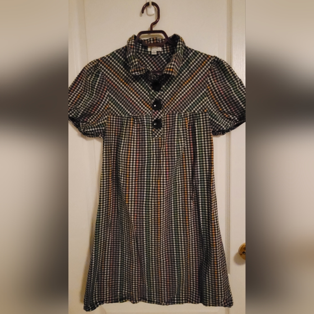 Lucca Plaid Short Sleeve Dress
